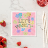 Patch Letter Birthday Party Retro Preppy Hippie Serviette (Beispiel)
