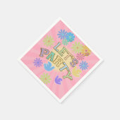 Patch Letter Birthday Party Retro Preppy Hippie Serviette (Ecke)