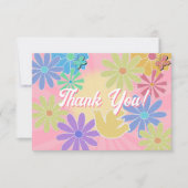 Patch Letter Birthday Party Retro Preppy Vielen Da Einladung (Vorderseite)