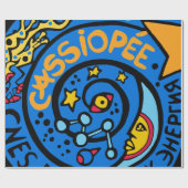 Patch-Logo für die Mir-Cassiopee-Mission Geschenkpapier (Flach)