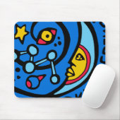 Patch-Logo für die Mir-Cassiopee-Mission Mousepad (Mit Mouse)