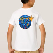 Patch-Logo für die Mir-Cassiopee-Mission T-Shirt (Rückseite)