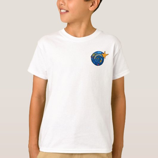 Patch-Logo für die Mir-Cassiopee-Mission T-Shirt (Vorderseite)
