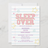 Patch-Notebook für Sleepover Einladung (Vorderseite)
