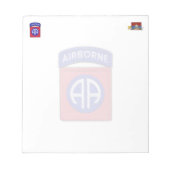 Patch Notepad für im Flugzeug Abteilung 82 Notizblock (Vorderseite)