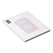 Patch Notepad für im Flugzeug Veteranen der 82. Di Notizblock (angewinkelt)