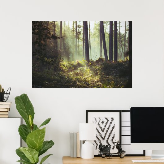 Patch of Underbrush in the Forest Poster (Heimbüro)