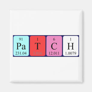 Patch-Periodensystem-Magnet Magnet