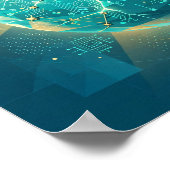 Patch Planet — KI-Sicherheits-Patch-Kunstposter Poster (Ecke)