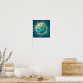 Patch Planet — KI-Sicherheits-Patch-Kunstposter Poster (Küche)