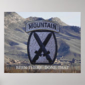 Patch Poster der 10. Mountain Division Fort Drum (Vorne)
