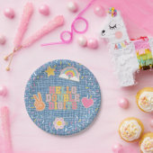 Patch Prep Hallo Doppeltes Zifferblatt 10. Geburts Pappteller (Party)
