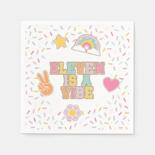 Patch Preppy Eleven ist ein Vibe 11. Geburtstag Serviette