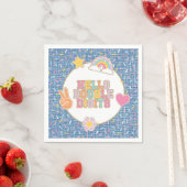 Patch Preppy Hallo Doppeltes Zifferblatt 10. Gebur Serviette (Beispiel)