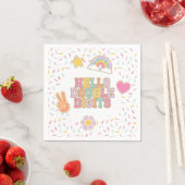 Patch Preppy Hallo Doppelziffern 10. Geburtstag Serviette (Beispiel)