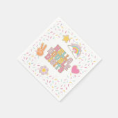 Patch Preppy Hallo Doppelziffern 10. Geburtstag Serviette (Ecke)