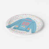 Patch Preppy Jean Jacke 10. Geburtstag Pappteller (Schrägansicht)