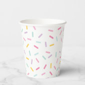 Patch Preppy Letter Birthday Pappbecher (Rückseite)