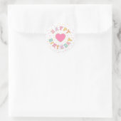Patch Preppy Letter Geburtstag Runder Aufkleber (Tasche)