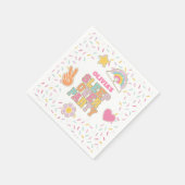 Patch Preppy Pyjamaparty Geburtstag Serviette (Ecke)
