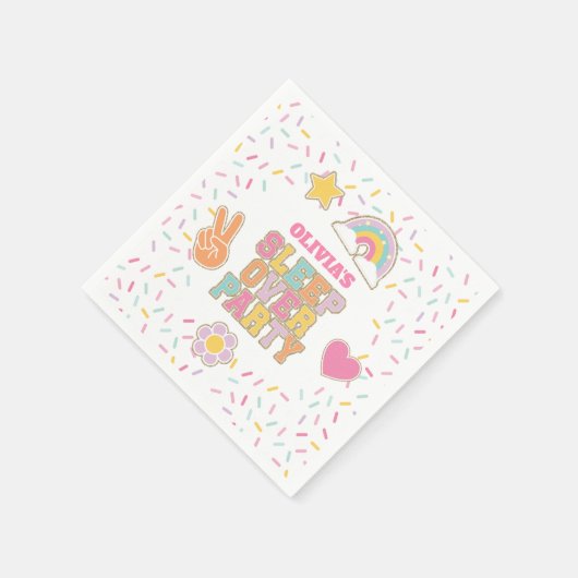 Patch Preppy Sleepos Geburtstag Serviette (Ecke)