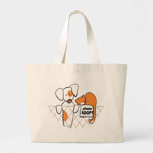 Patch & Rusty™ für adoptiert Haustiere Jumbo Stoffbeutel (Vorne)