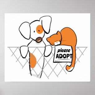 Patch & Rusty™ für adoptiert Haustiere Poster