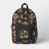 Patch-Sammlung - Weltraum Bedruckter Rucksack (Vorderseite)