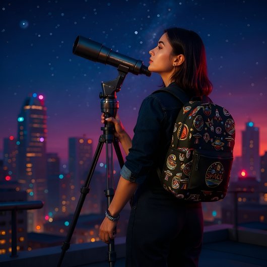 Patch-Sammlung - Weltraum Bedruckter Rucksack