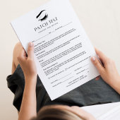 Patch Test Client Zustimmung Form Waiver 40 Seiten Notizblock