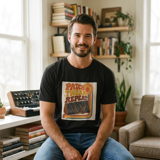 Patch Tweak Repeat. – Modular-Synthesizer T-Shirt
