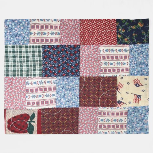 PATCH WORK QUILT (Simulated Fleece Blankets) (Vorderseite (Horizontal))