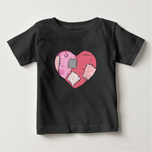 Patched Heart Goth Baby Baby Baby T-shirt