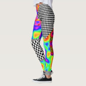 Patches für abstrakte Schachbretter Leggings (Links)