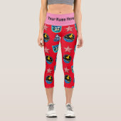 Patches Hochwaisted Capris signieren (Vorderseite)