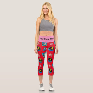 Patches Hochwaisted Capris signieren