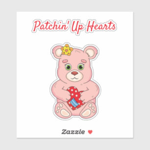 Patchin' Up Hearbear Aufkleber
