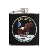 Patchinsignien der NASA Apollo 11 Moon Landing Lun Flachmann (Vorderseite)