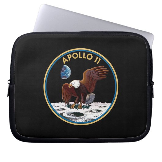 Patchinsignien der NASA Apollo 11 Moon Landing Lun Laptopschutzhülle (Vorderseite)