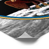 Patchinsignien der NASA Apollo 11 Moon Landing Lun Poster (Ecke)