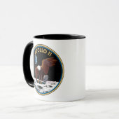 Patchinsignien der NASA Apollo 11 Moon Landing Lun Tasse (Vorderseite Links)