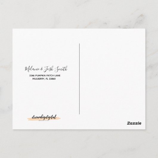 Patchkarte für den Wasserfarbenfall Postkarte (Rückseite)