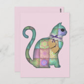 Patchkatzenpostkarte Postkarte (Vorne/Hinten)