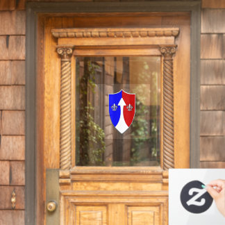 Patchklammer für die 72. Runde Fensteraufkleber