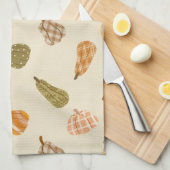 Patchkolonie für Autumn Pumpkin - Rustic Fall Co Geschirrtuch (Viertel Falte)