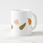 Patchkolonie für Autumn Pumpkin - Rustic Fall Co Jumbo-Tasse (Vorderseite Rechts)