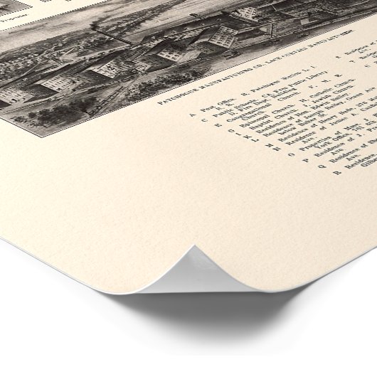 Patchogue, NY Panoramic Map - 1906 Poster (Ecke)