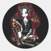 Patchouli Dark Fairy Fantasy Stickers (Vorderseite)