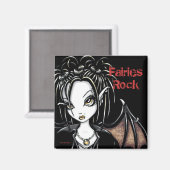 "Patchouli" Gothic Fairy Magnet (Vorderseite/Rückseite)