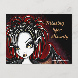 Patchouli Gothic Fee Fantasy Postcard Postkarte